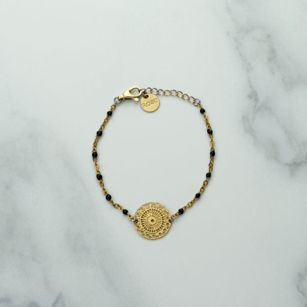 Bracelet Sophia - perles noires