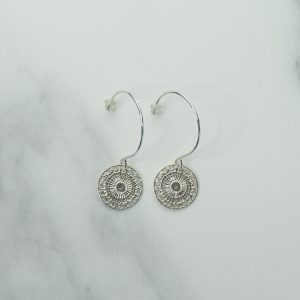 Boucles d'oreilles Eva - argenté