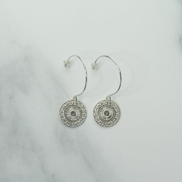 Boucles d'oreilles Eva - argenté